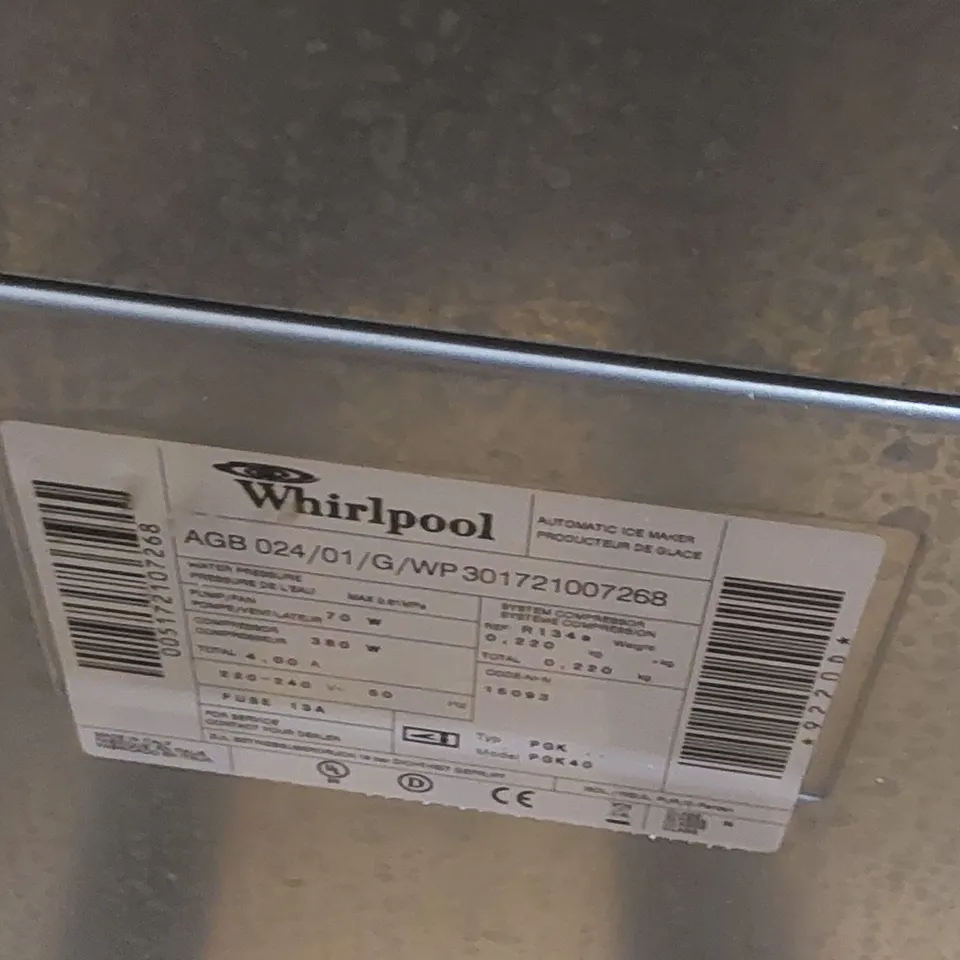WHIRLPOOL K40 COMMERCIAL AUTOMATIC ICE MAKER
