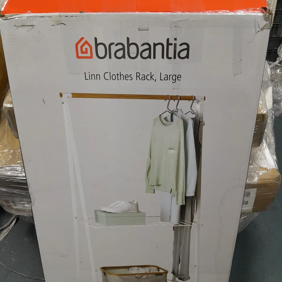 BRABANTIA LINN LARGE CLOTHES RACK - WHITE - COLLECTION ONLY 
