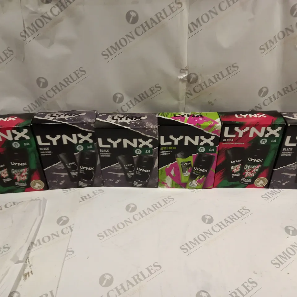 APPROXIMATELY 10 LYNX BOXSETS TO INCLUDE AFRICA, BLACK, ABD EPIC FRESH ETC.