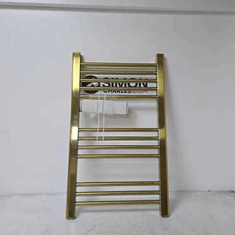 BRASS-TONE LADDER TOWEL RADIATOR