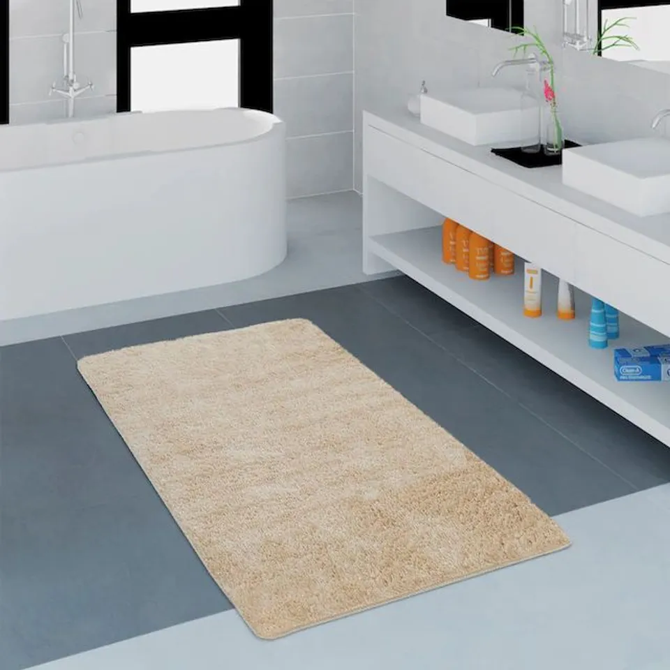 BRAND NEW PACO HOME LAGOS 750 BATH MAT IN BEIGE - 50×80CM