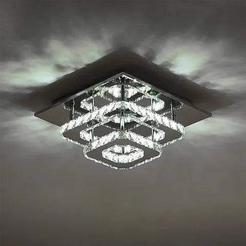 MADISEN GLASS LED FLUSH MOUNT
