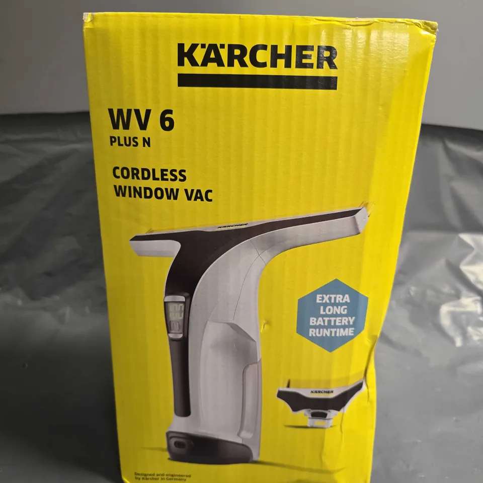 BOXED KARCHER WV 6 PLUS N CORDLESS WINDOW VAC