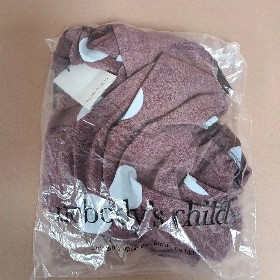 BAGGED NOBODYS CHILD CALI MIDAXI DRESS IN BROWN - UK 6