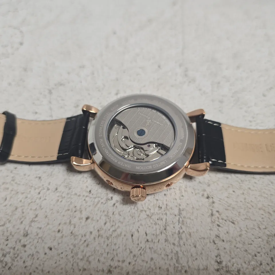 SAMUEL JOSEPH AUTOMATIC LIMITED EDITION WATCH IN ROSE GOLD/BLACK