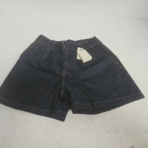 NOBODYS CHILD LOGAN A-LINE DENIM SHORTS IN RISE WASH - UK 10