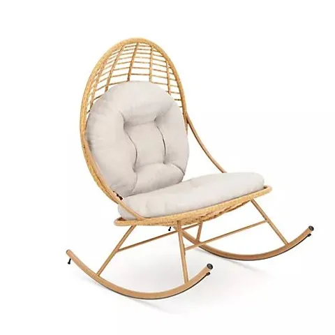 GARDEN STORIES WOVEN PADDED ROCKER CHAIR