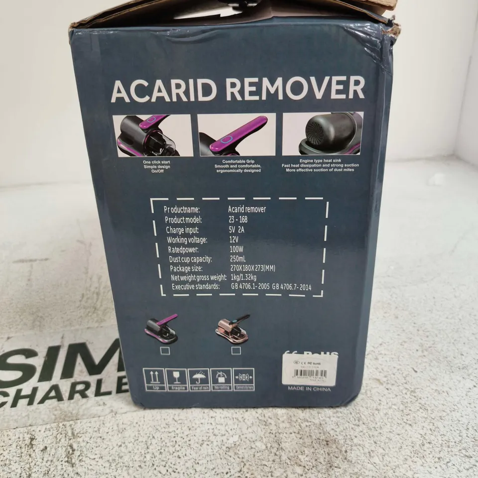 ACARID REMOVER HANDHELD CLEANING DEVICE, MODEL 23-168