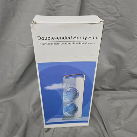 DOUBLE-ENDED SPRAY FAN – PORTABLE MISTING FAN (BOXED)