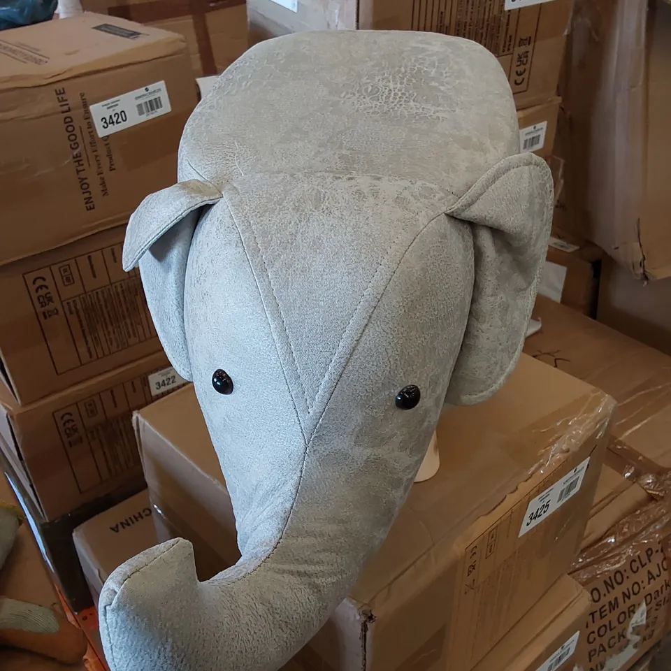 BOXED ELEPHANT FOOTSTOOL