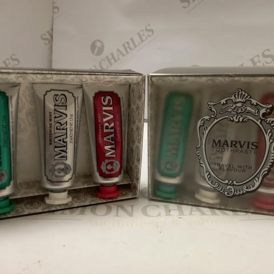 LOT OF 2 MARVIS TOOTHPASTE TRAVEL WITH FLAVOUR SETS