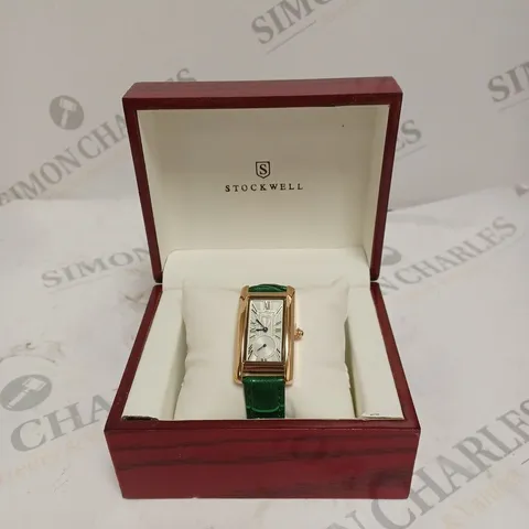 LADIES STOCKWELL WATCH – TEXTURED DIAL WITH SUB DIAL MINUTE HAND – LEATHER STRAP – GIFT BOX INCLUDED