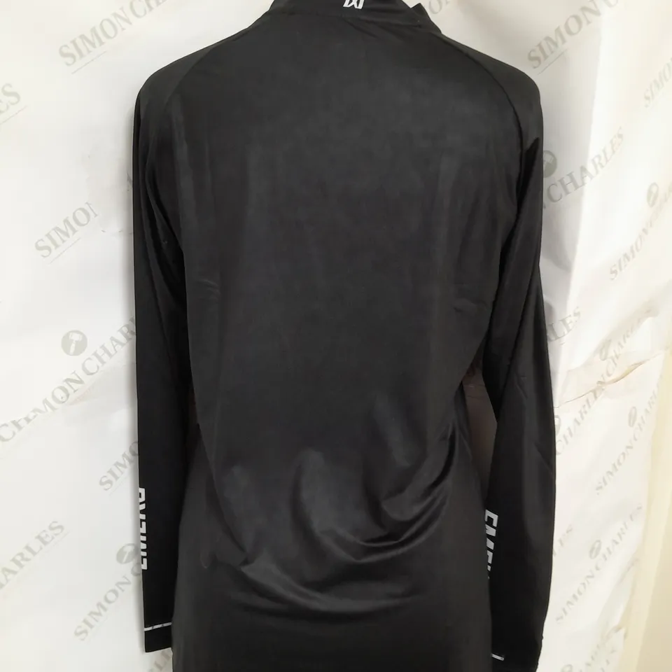 EMEKS MOTOCROSS RACEWEAR LONG SLEEVE COMPRESSION JERSEY BLACK SIZE M