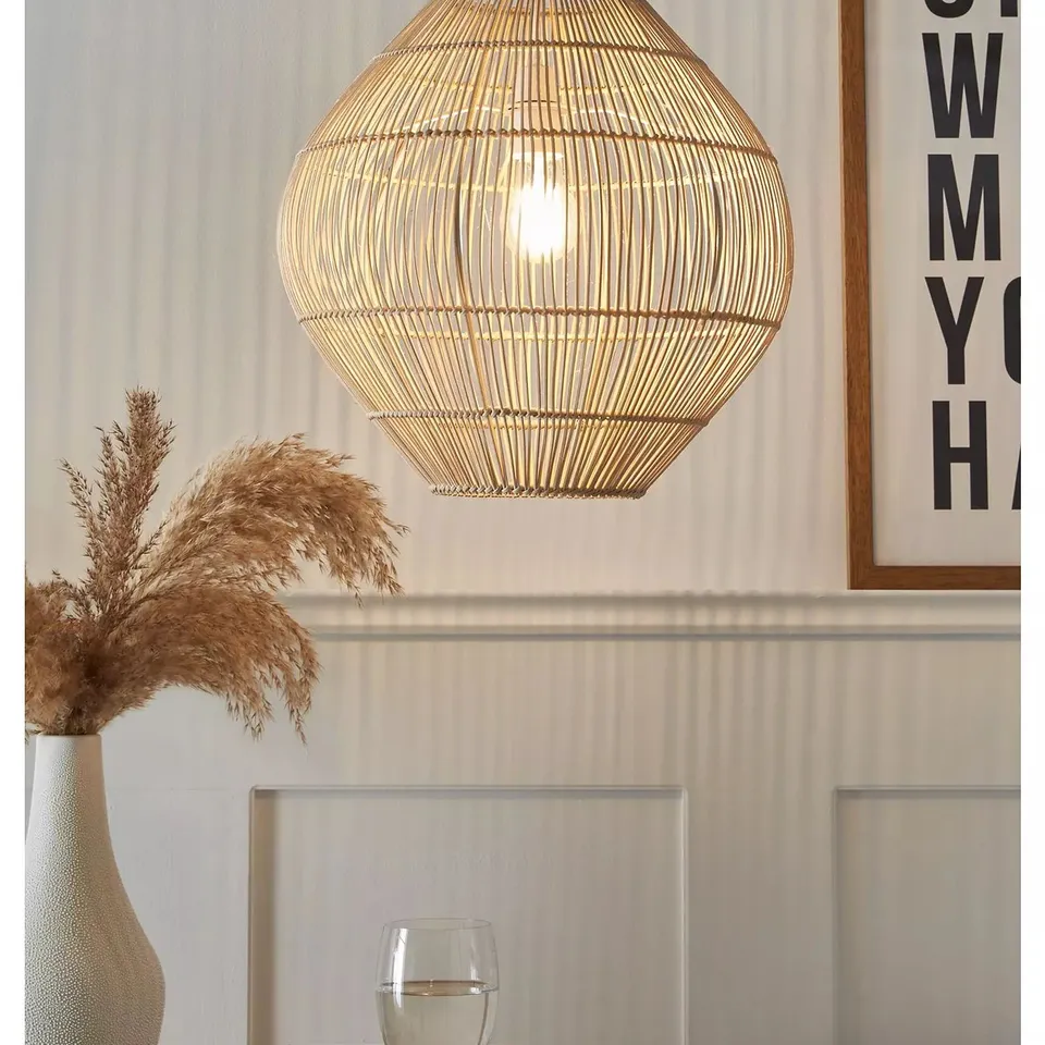 BOXED FLINT RATTAN EASY FIT SHADE