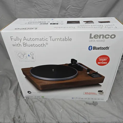 LENCO LBTA-165WD FULLY AUTOMATIC TURNTABLE WITH BLUETOOTH – BOXED