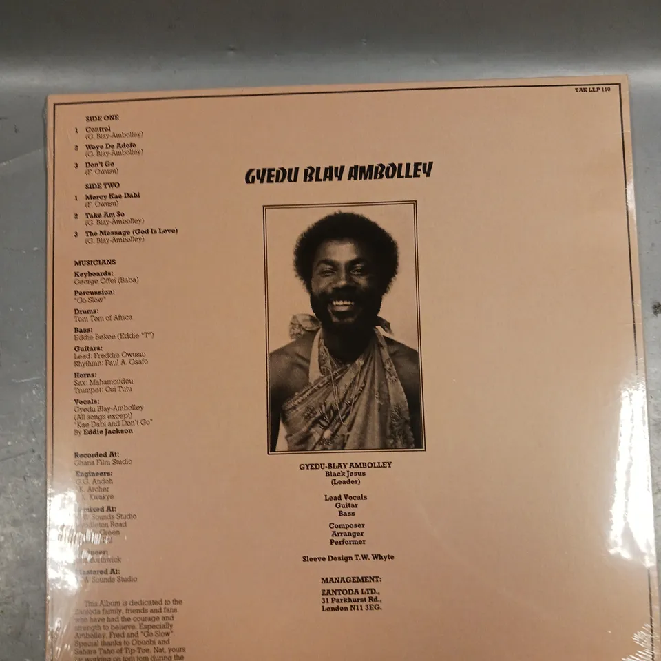 SEALED GYDU BLAY AMBOLLEY CONTROL 30 YEARS VINYL 