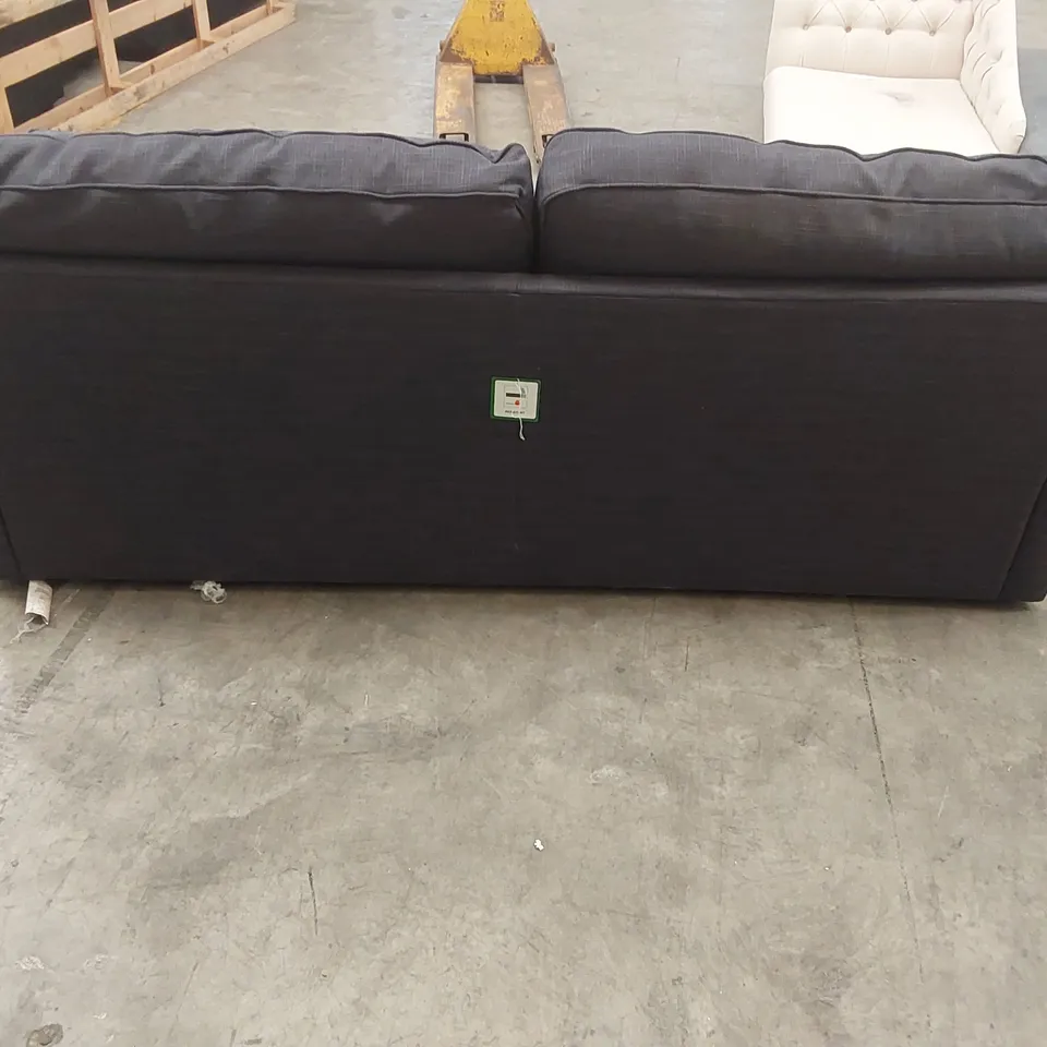 QUALITY DESIGNER 4 SEATER FABRIC UPHOLSTERED SOFA BED 