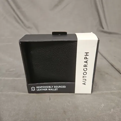 AUTOGRAPH LEATHER WALLET – BLACK (BOXED)