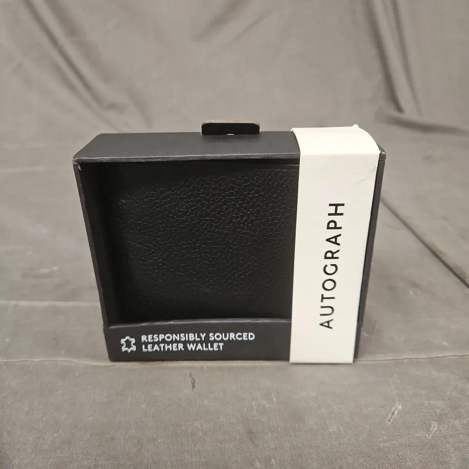 AUTOGRAPH LEATHER WALLET – BLACK (BOXED)