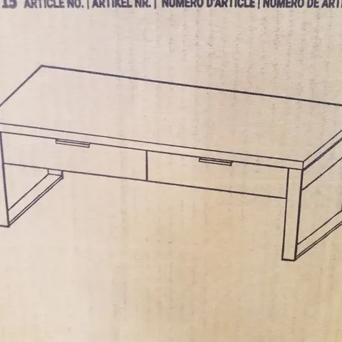 BOXED JAHNKE LOOP COFFEE TABLE - VINTAGE OAK IMITATION 