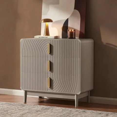BOXED DUSK MARNIE 3 DRAWER CHEST - TAUPE (1 BOX)