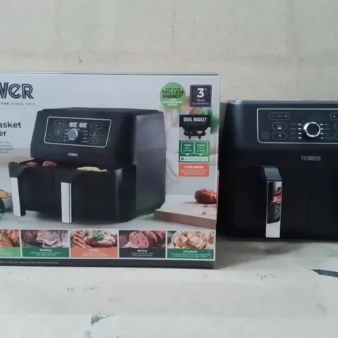 BOXED TOWER 8L DUAL BASKET AIR FRYER