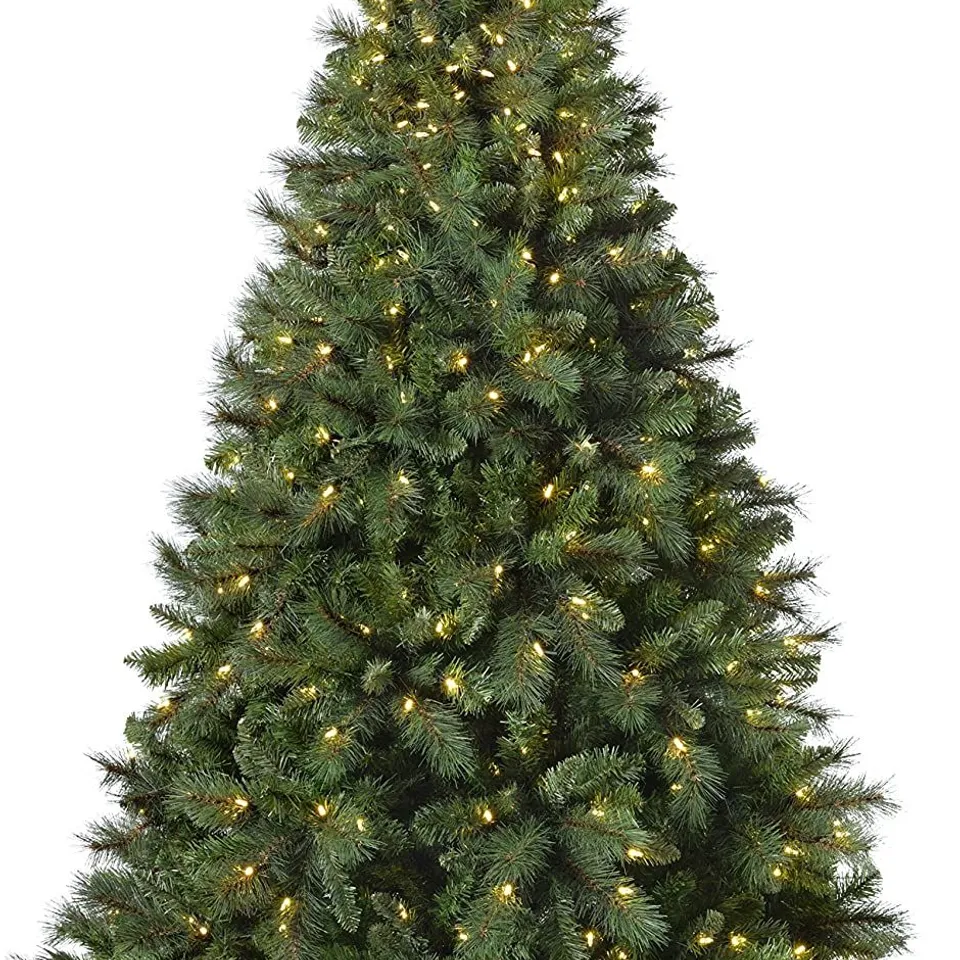 BOXED 7FT WERCHRISTMAS PRE-LIT VICTORIAN PINE MULTI-FUNCTION CHRISTMAS TREE WITH 500 WARM WHITE CANDLE LED LIGHTS - COLLECTION ONLY