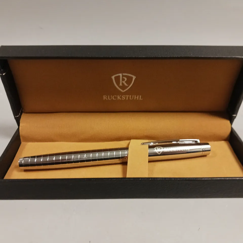 RUCKSTUHL STAINLESS STEEL LUXURY PEN IN GIFT BOX 
