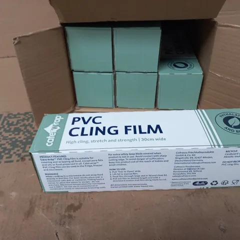 CATERWRAP PVC CLING FILM 300MM X 300M – BOX OF 6