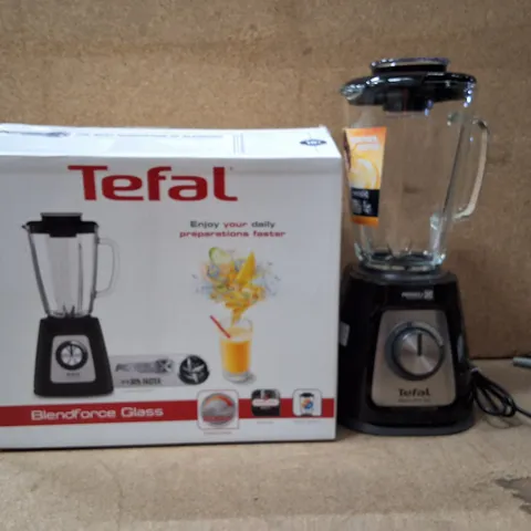BOXED TEFAL BLENDFORCE GLASS BLENDER – 800W, BLACK BASE BL43P