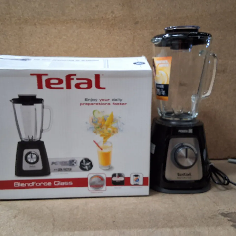 BOXED TEFAL BLENDFORCE GLASS BLENDER – 800W, BLACK BASE BL43P