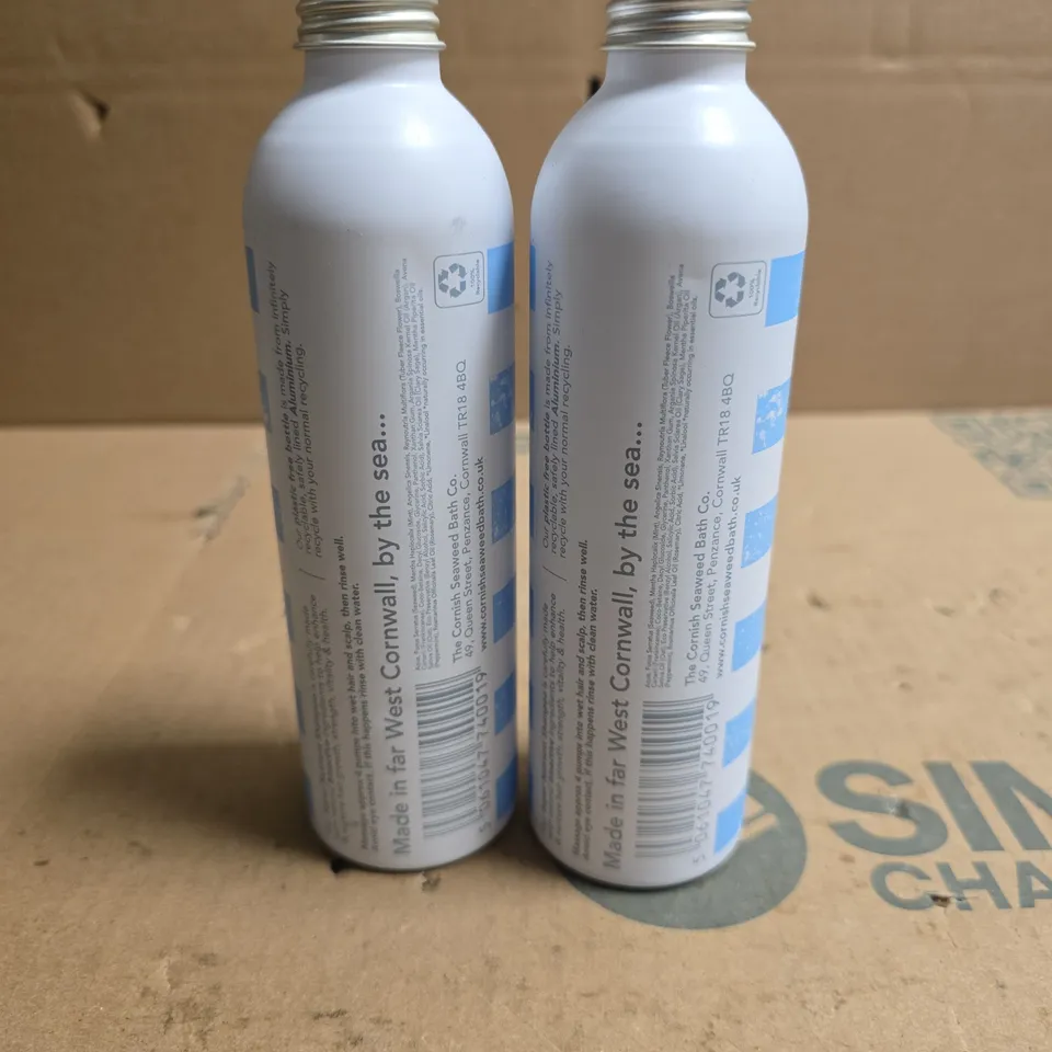 THE CORNISH SEAWEED BATH CO. SHAMPOO – BIO-ACTIVE HAIR CARE, 280ML X2