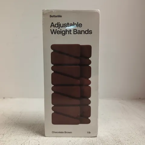 BETTERME ADJUSTABLE WEIGHT BANDS – CHOCOLATE BROWN, 1LB