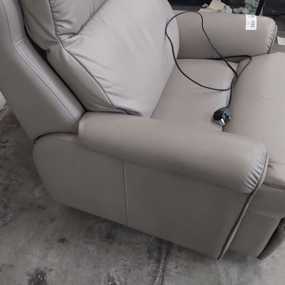 QUALITY BRITISH DESIGNER G PLAN NEWBURY EASY CHAIR OXFORD MUSHROOM LEATHER 