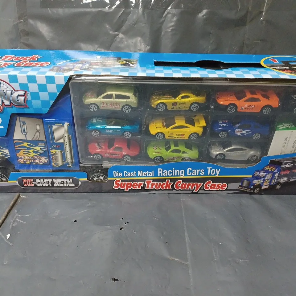 DRIVING DIE-CAST SUPER TRUCK CARRY CASE WITH CARS 