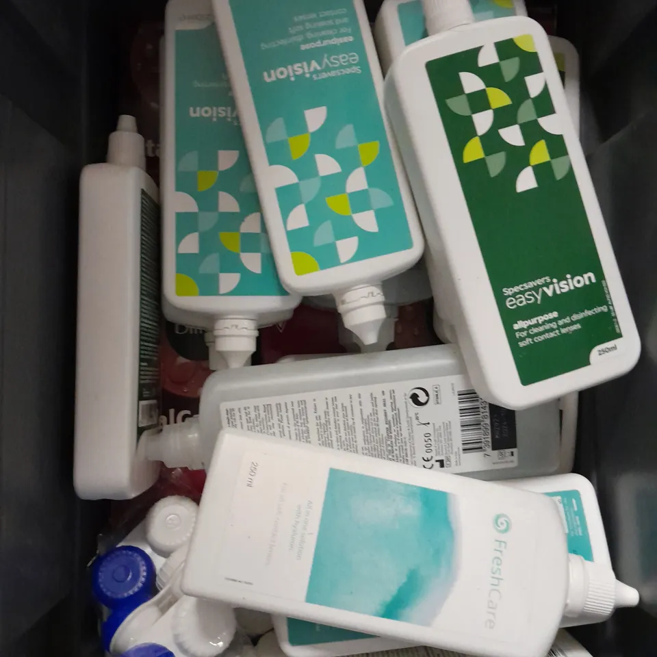APPROXIMATELY 20 ASSORTED CONTACT LENS SOLUTIONS - COLLECTION ONLY