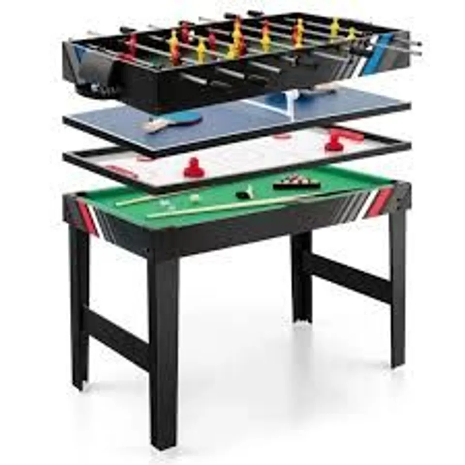 BOXED COSTWAY 4 IN 1 MULTI-GAME TABLE PLAY SET