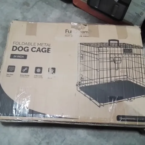 FOLDABLE METAL DOG CAGE 