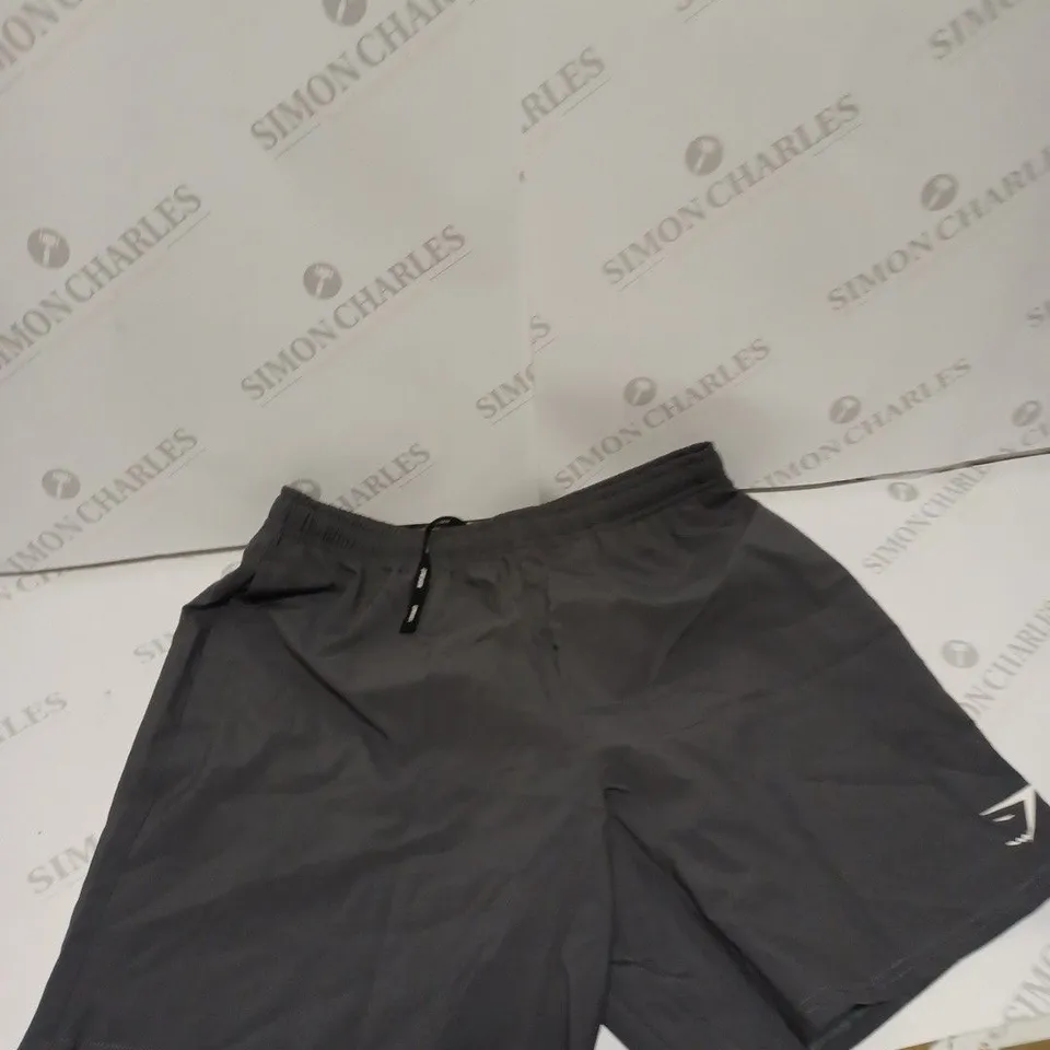 GREY GYMSHARK SHORTS 
