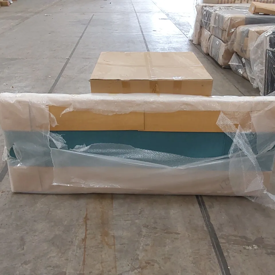 BAGGED DESIGNER 180cm SUPERKING SIZE MAKINTOSH STRUT NIRVANA HEADBOARD - TEAL