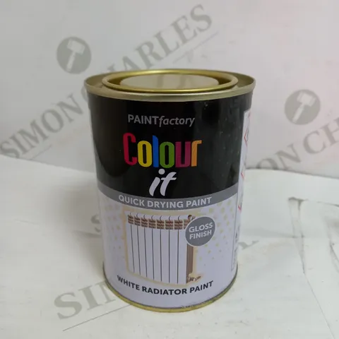 BOX OF 12 X COLOUR IT QUICK DRYING RADIATOR PAINT IN WHITE
