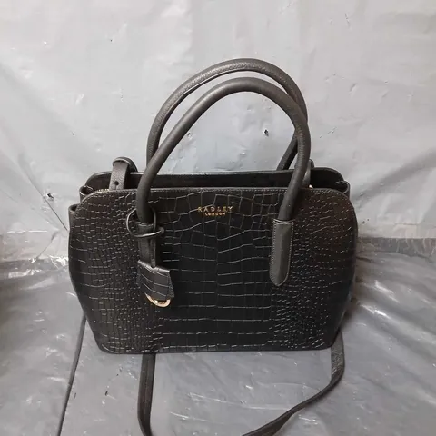 RADLEY LONDON LIVERPOOL STREET MEDIUM ZIP TOP MULTIWAY - SNAKE SKIN BLACK