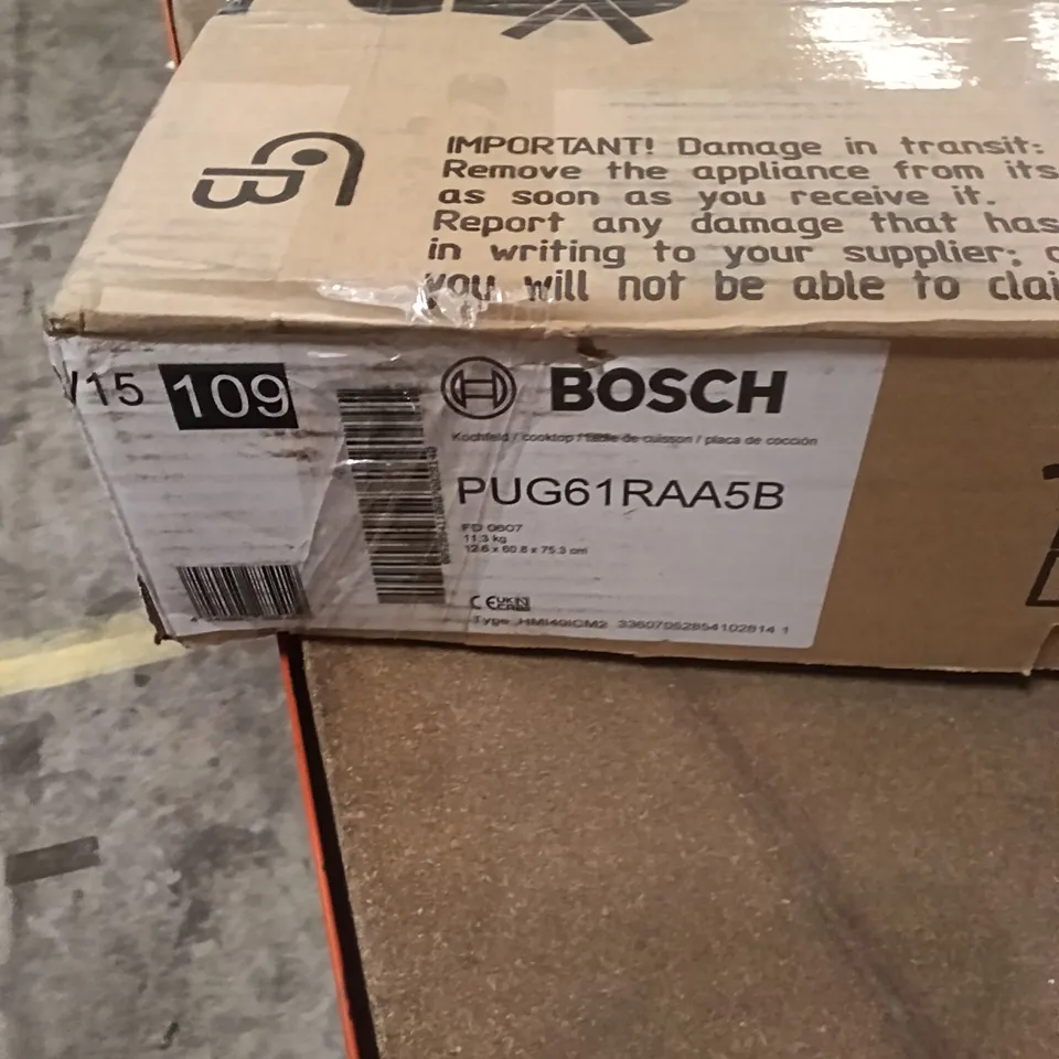 BOSCH PUG61RAA5B FRAMELESS ELECTRIC INDUCTION HOB IN BLACK
