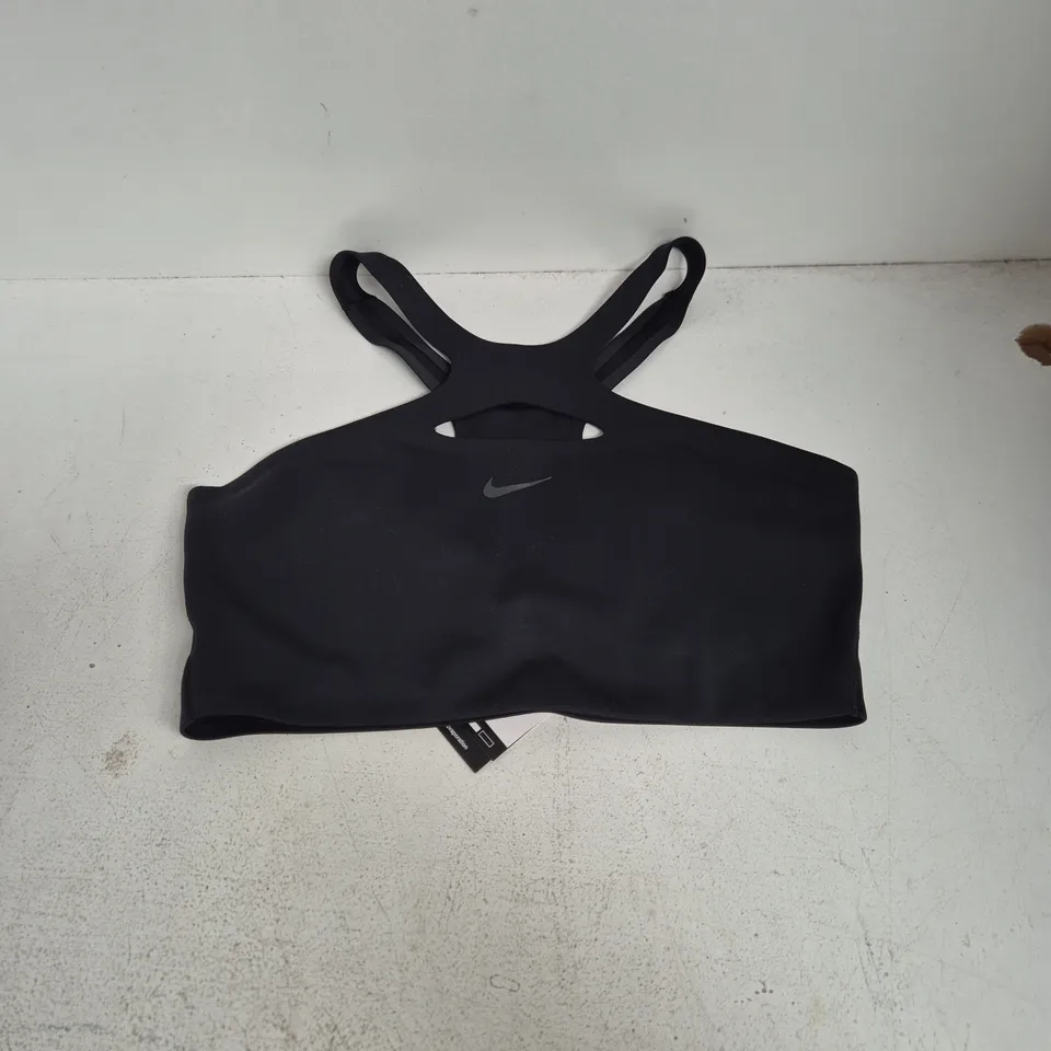 Nike Women's Training Sports Bra Top – Black (Cross-Back) – with Tag