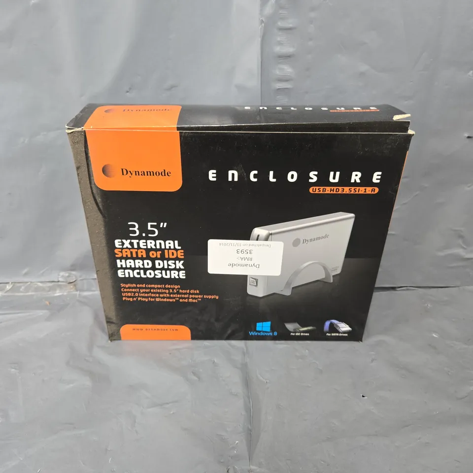 BOXED DYNAMODE 3.5" EXTERNAL SATA/IDE HARD DISK ENCLOSURE 