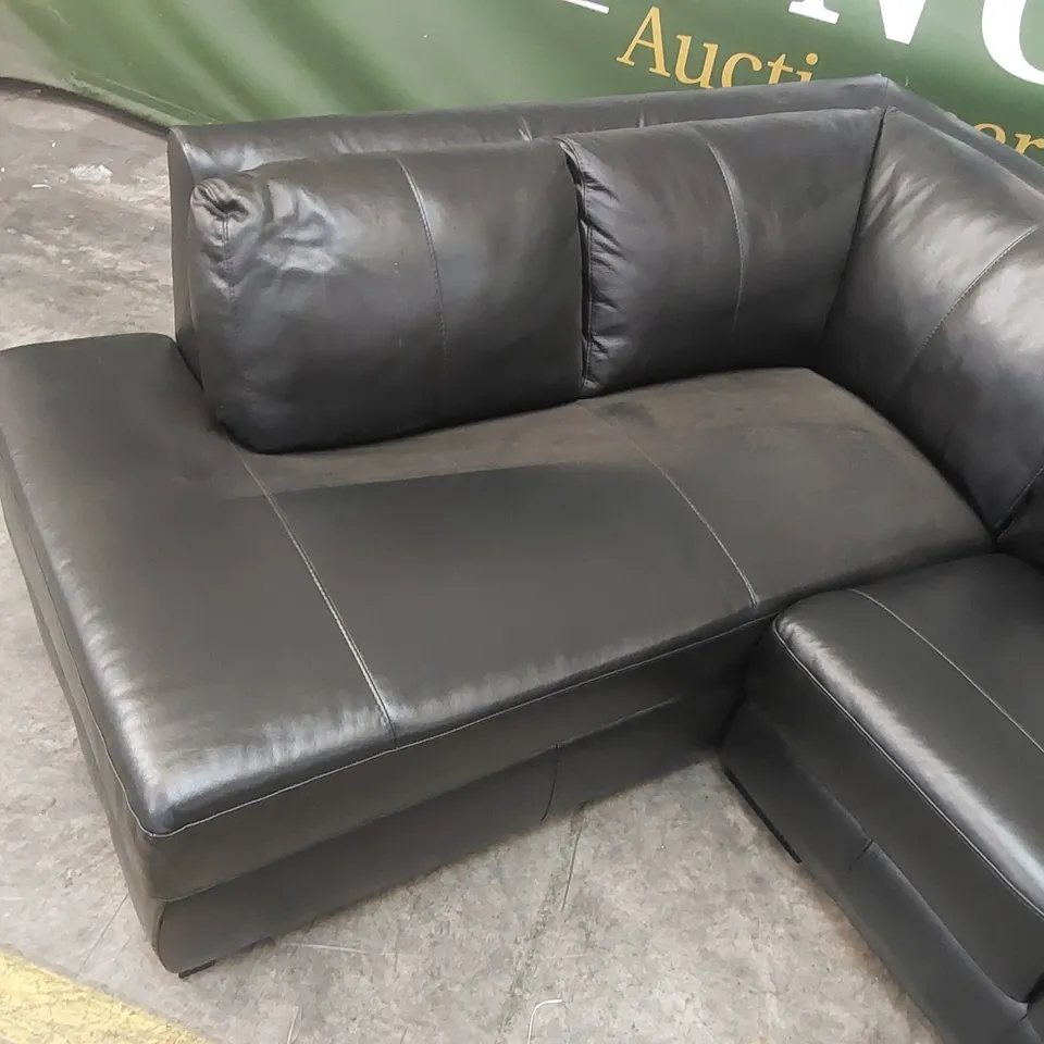 QUALITY DESIGNER FAUX LEATHER CORNER SOFA