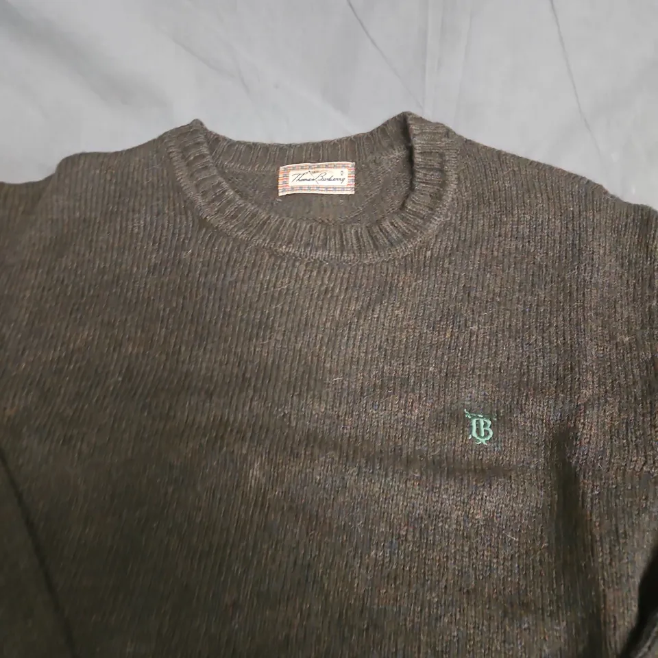 THOMAS BURBERRY KNITTED JUMPER - SIZE M