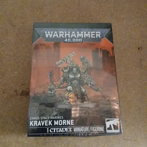 WARHAMMER 40,000 CHAOS SPACE MARINES KRAVEK MORNE – CITADEL MINIATURE (1) BOXED