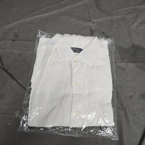 BAGGED POLO RALPH LAUREN WHITE DRESS SHIRT – MEN'S XL