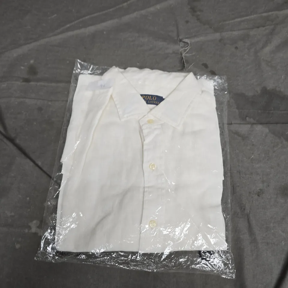 BAGGED POLO RALPH LAUREN WHITE DRESS SHIRT – MEN'S XL